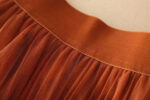 Jupe Plissée Tulle Terracotta